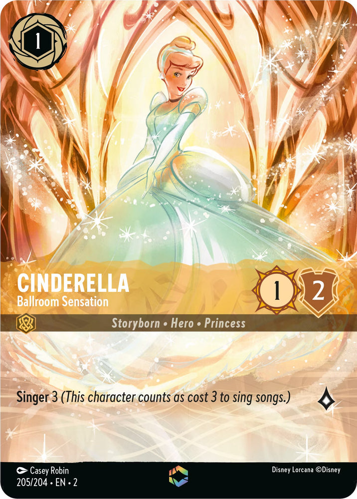 Cinderella - Ballroom Sensation (Enchanted) (205/204) [Rise of the Floodborn] - PokeCharles PokeStore