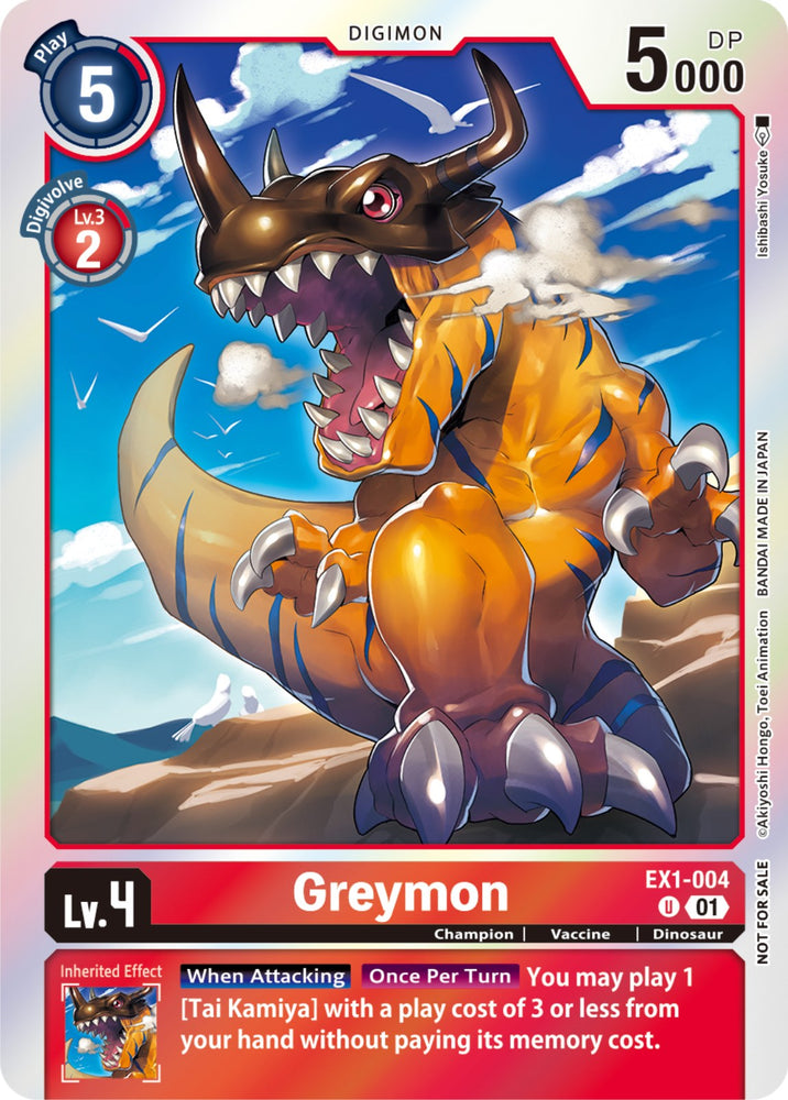 Greymon [EX1-004] (Blast Ace Double Pack Set) [Classic Collection] - PokeCharles PokeStore