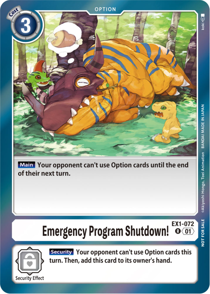Emergency Program Shutdown! [EX1-072] (Blast Ace Double Pack Set) [Classic Collection] - PokeCharles PokeStore