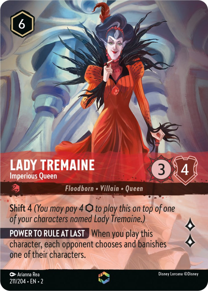 Lady Tremaine - Imperious Queen (Enchanted) (211/204) [Rise of the Floodborn] - PokeCharles PokeStore
