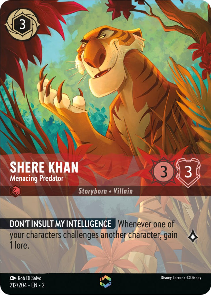 Shere Khan - Menacing Predator (Enchanted) (212/204) [Rise of the Floodborn] - PokeCharles PokeStore