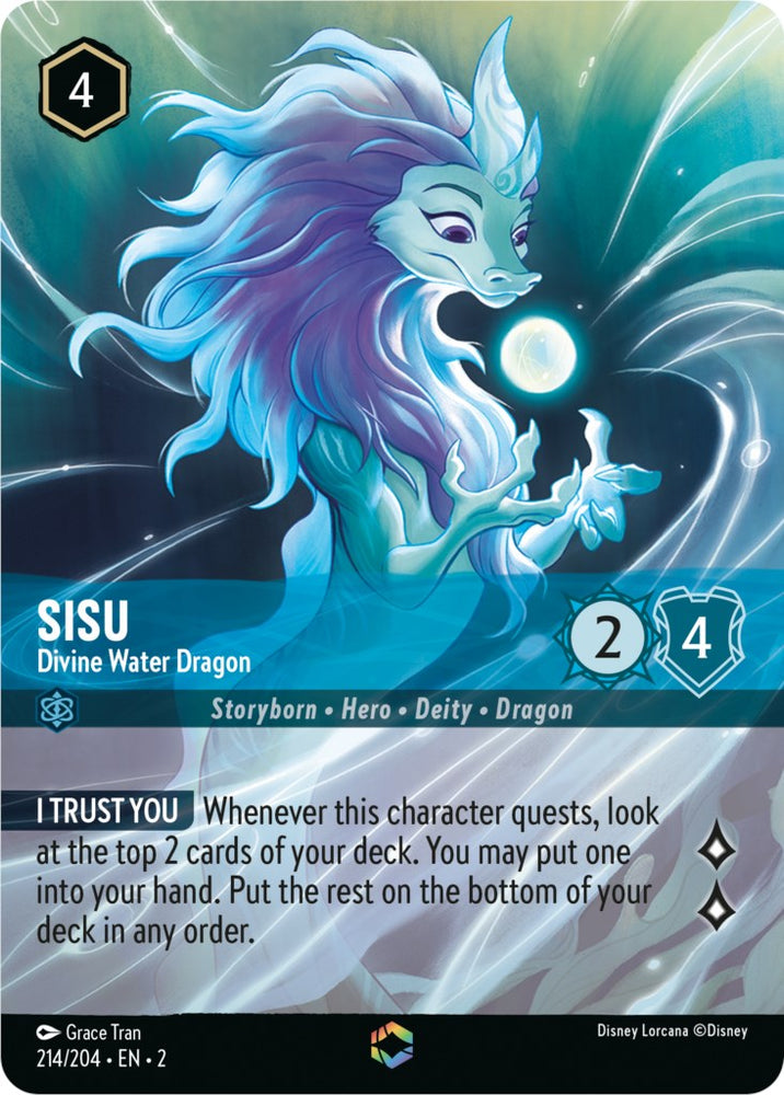 Sisu - Divine Water Dragon (Enchanted) (214/204) [Rise of the Floodborn] - PokeCharles PokeStore
