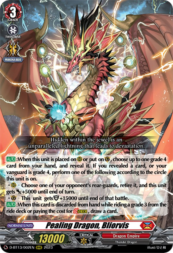 Pealing Dragon, Bliorvis (D-BT13/002EN) [Flight of Chakrabarthi] - PokeCharles PokeStore