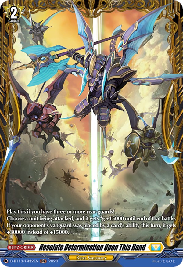 Resolute Determination Upon This Hand (FR) (D-BT13/FR32EN) [Flight of Chakrabarthi] - PokeCharles PokeStore