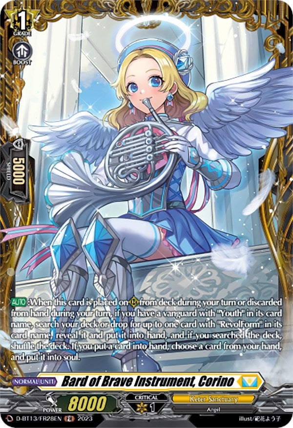 Bard of Brave Instrument, Corino (FR) (D-BT13/FR28EN) [Flight of Chakrabarthi] - PokeCharles PokeStore