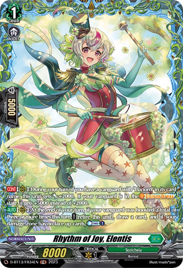 Rhythm of Joy, Elentis (FR) (D-BT13/FR34EN) [Flight of Chakrabarthi] - PokeCharles PokeStore