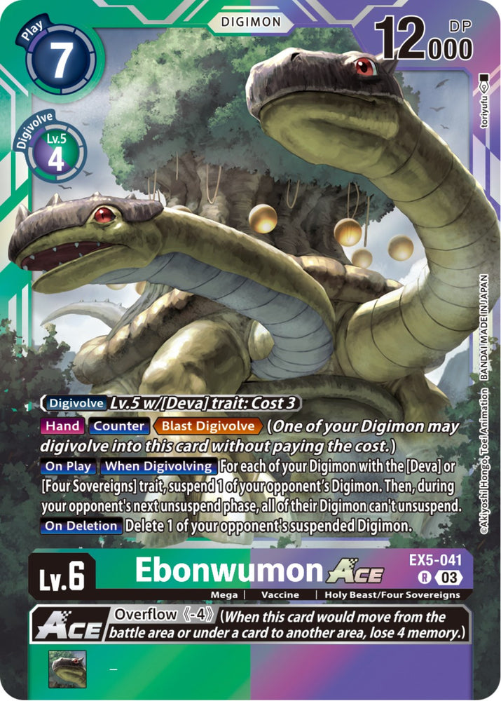 Ebonwumon Ace [EX5-041] [Animal Colosseum] - PokeCharles PokeStore