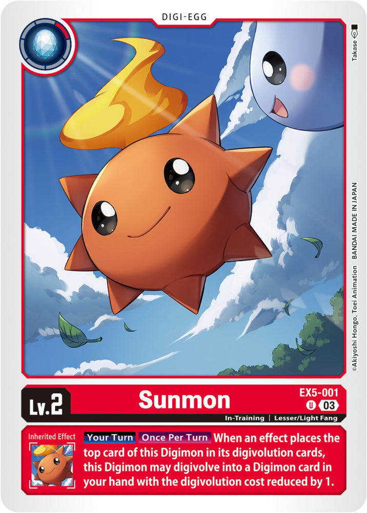 Sunmon [EX5-001] [Animal Colosseum] - PokeCharles PokeStore
