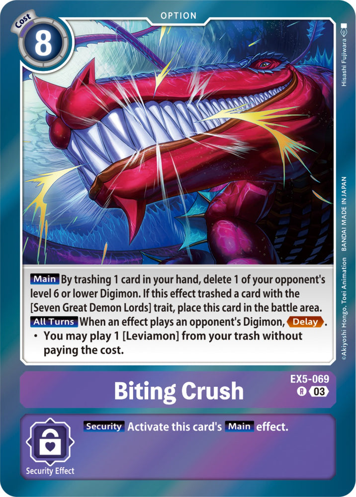 Biting Crush [EX5-069] [Animal Colosseum] - PokeCharles PokeStore