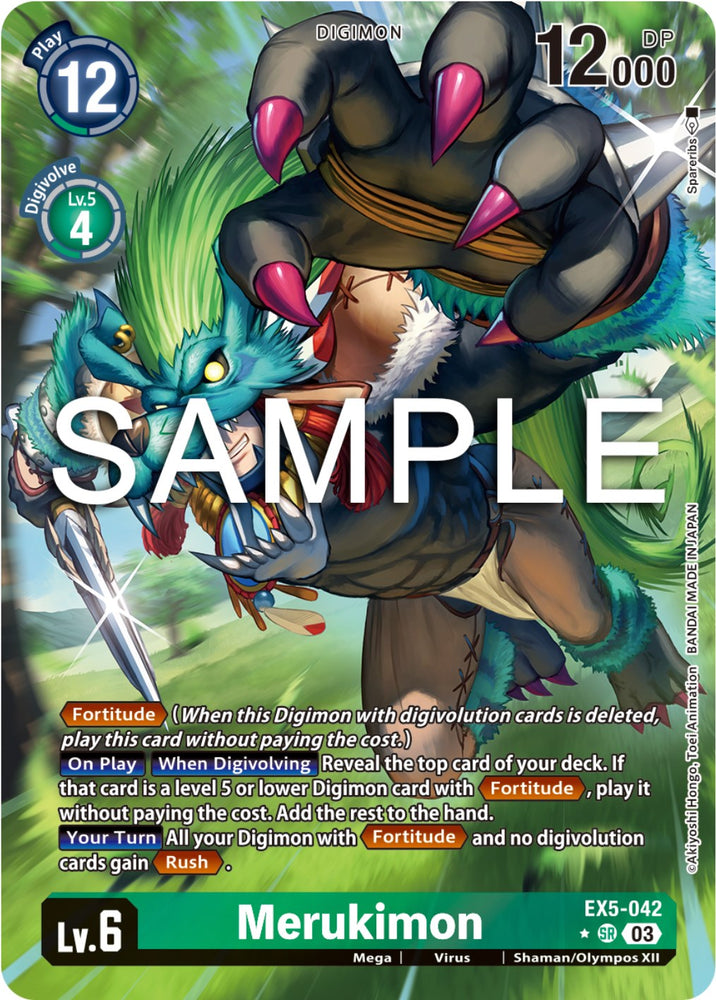 Merukimon [EX5-042] (Alternate Art) [Animal Colosseum] - PokeCharles PokeStore