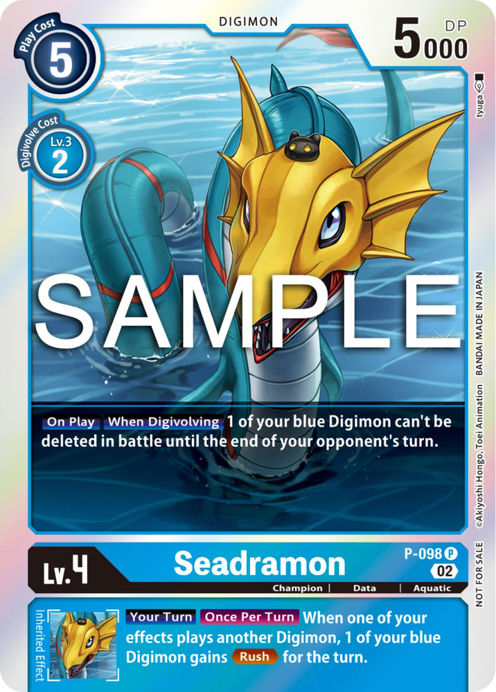 Seadramon [P-098] - P-098 (Limited Card Pack Ver.2) [Promotional Cards] - PokeCharles PokeStore