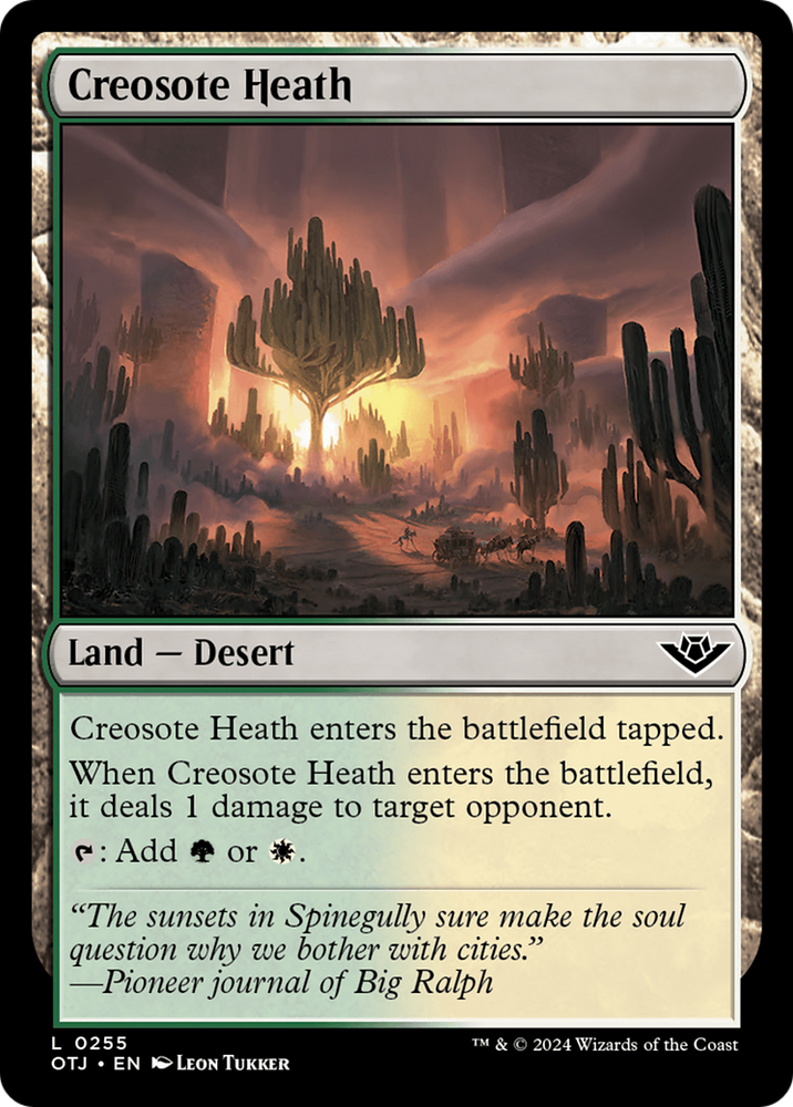 Creosote Heath [Outlaws of Thunder Junction] - PokeCharles PokeStore
