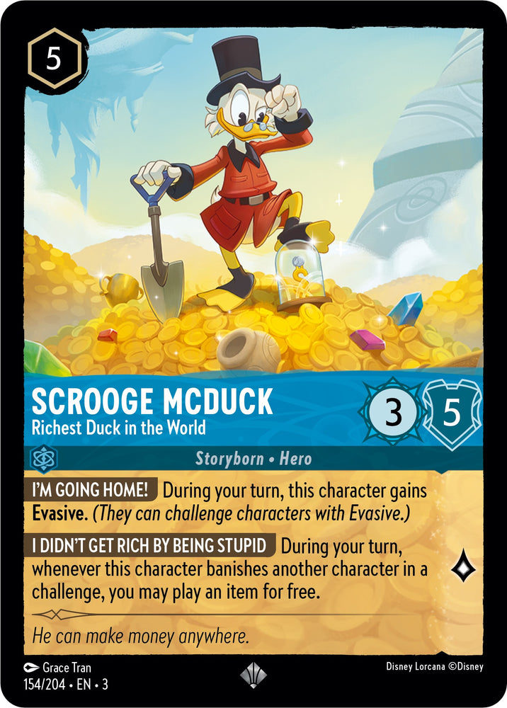 Scrooge McDuck - Richest Duck in the World (154/204) [Into the Inklands] - PokeCharles PokeStore