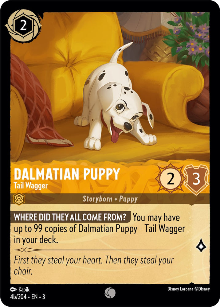Dalmatian Puppy - Tail Wagger (4b) (4b/204) [Into the Inklands] - PokeCharles PokeStore