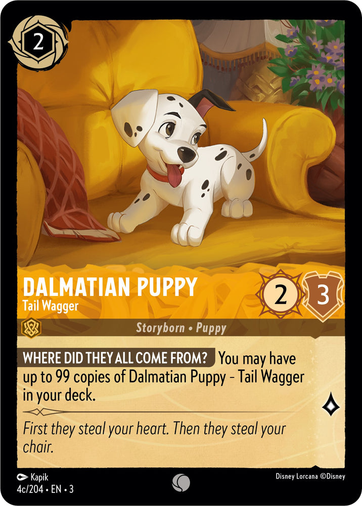 Dalmatian Puppy - Tail Wagger (4c) (4c/204) [Into the Inklands] - PokeCharles PokeStore