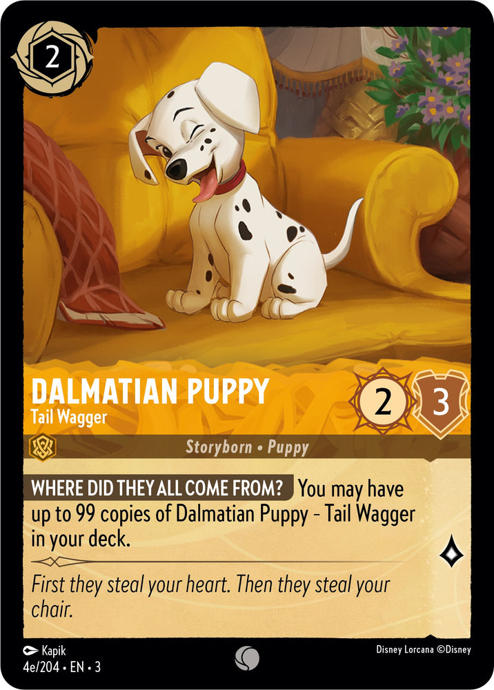 Dalmatian Puppy - Tail Wagger (4e) (4e/204) [Into the Inklands] - PokeCharles PokeStore