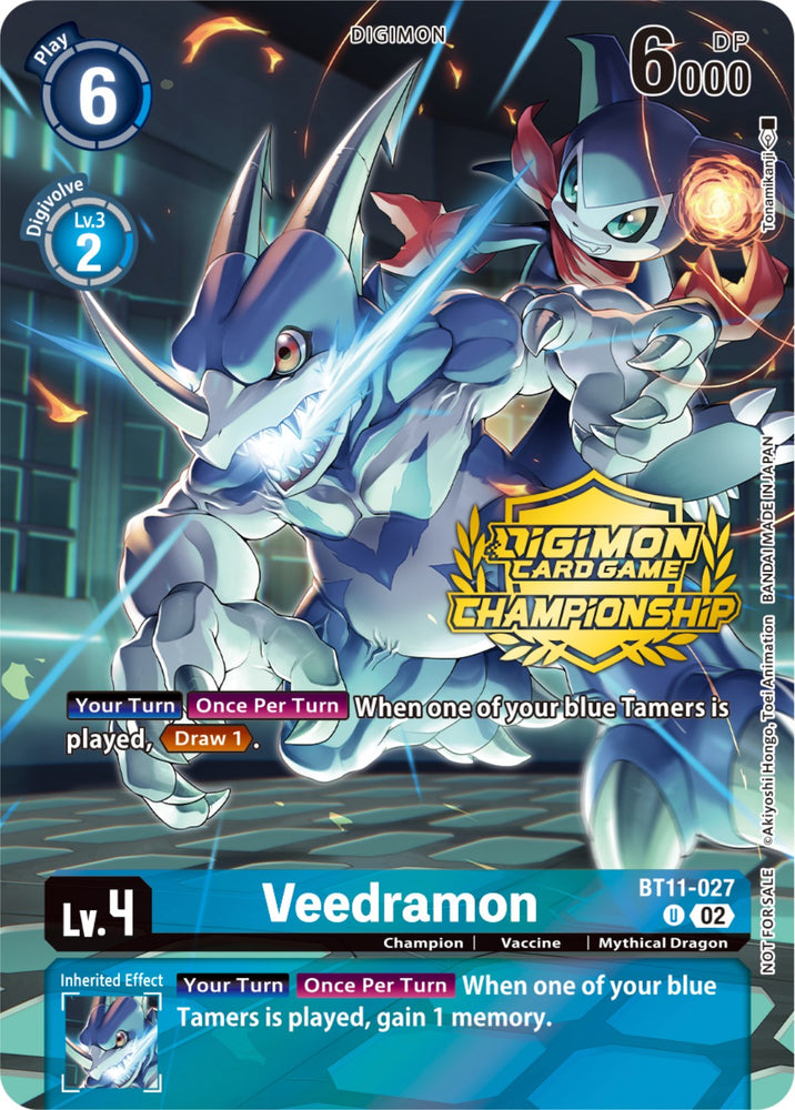 Veedramon [BT11-027] (Championship 2023 Tamers Pack) [Dimensional Phase Promos] - PokeCharles PokeStore