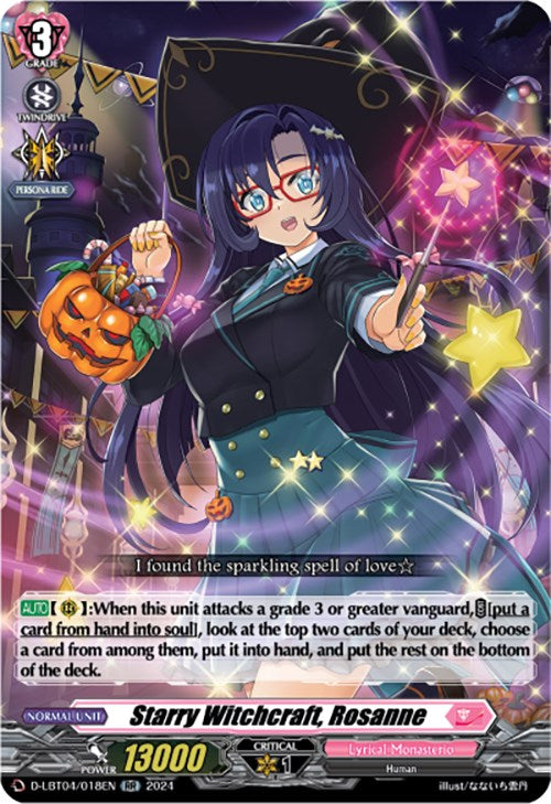 Starry Witchcraft, Rosanne (D-LBT04/018EN) [Lyrical Monasterio: Trick or Trick!] - PokeCharles PokeStore