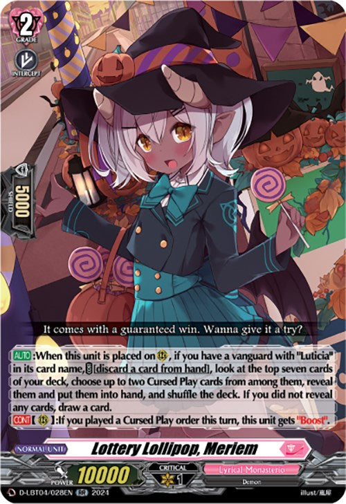 Lottery Lollipop, Meriem (D-LBT04/028EN) [Lyrical Monasterio: Trick or Trick!] - PokeCharles PokeStore