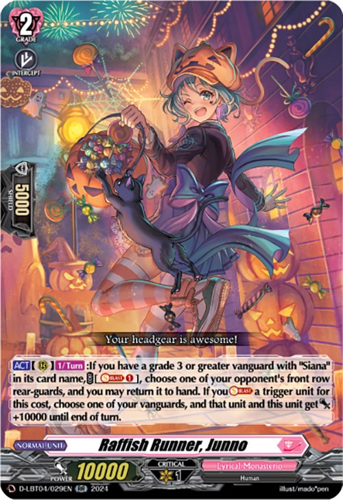 Raffish Runner, Junno (D-LBT04/029EN) [Lyrical Monasterio: Trick or Trick!] - PokeCharles PokeStore