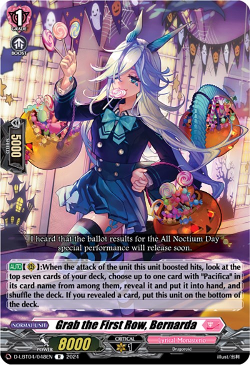 Grab the First Row, Bernarda (D-LBT04/048EN) [Lyrical Monasterio: Trick or Trick!] - PokeCharles PokeStore