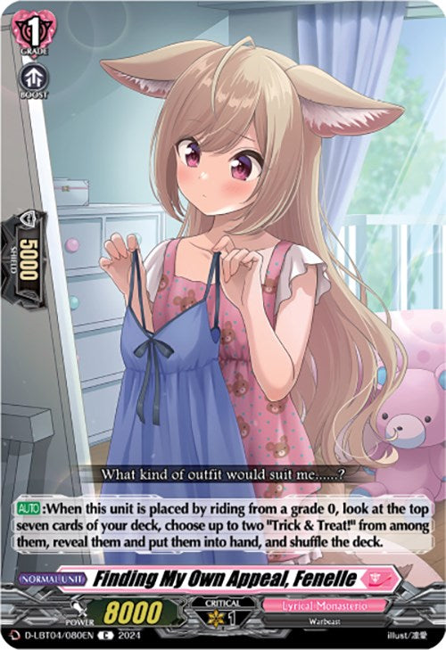 Finding My Own Appeal, Fenelle (D-LBT04/080EN) [Lyrical Monasterio: Trick or Trick!] - PokeCharles PokeStore