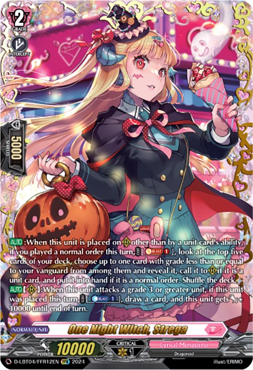 One Night Witch, Strega (D-LBT04/FFR12EN) [Lyrical Monasterio: Trick or Trick!] - PokeCharles PokeStore