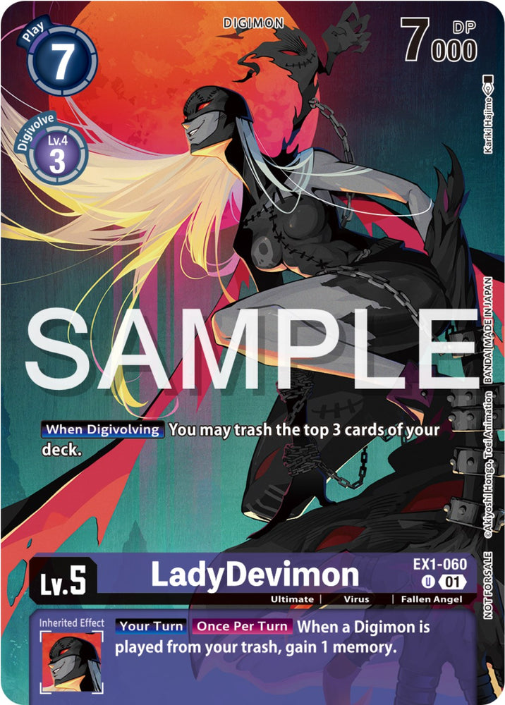 LadyDevimon [EX1-060] (Digimon Illustration Competition Pack 2023) [Classic Collection Promos] - PokeCharles PokeStore