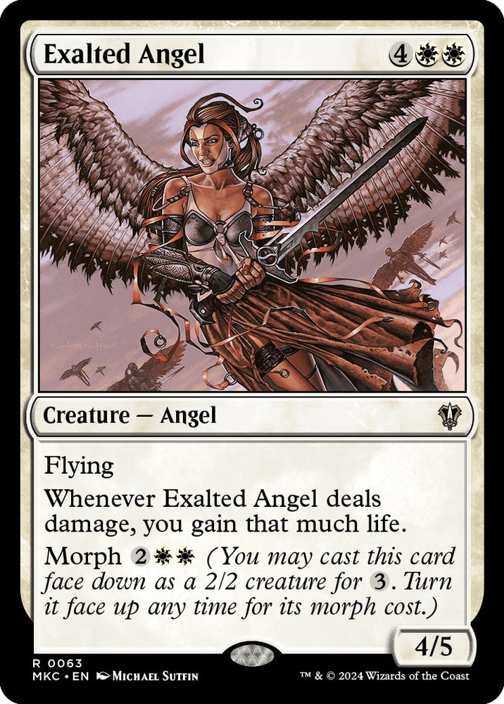 Exalted Angel [Murders at Karlov Manor Commander] - PokeCharles PokeStore