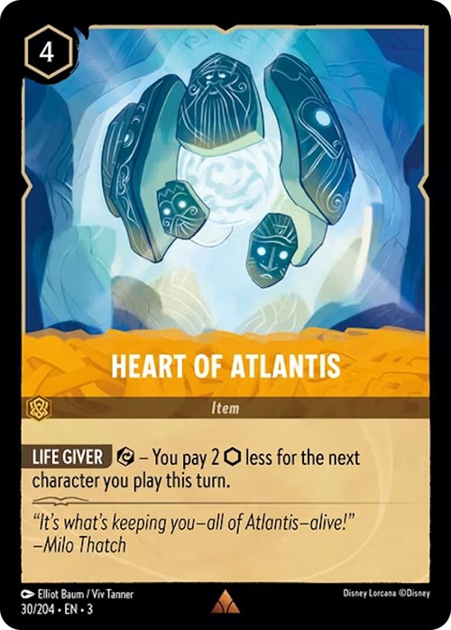 Heart of Atlantis (30/204) [Into the Inklands] - PokeCharles PokeStore
