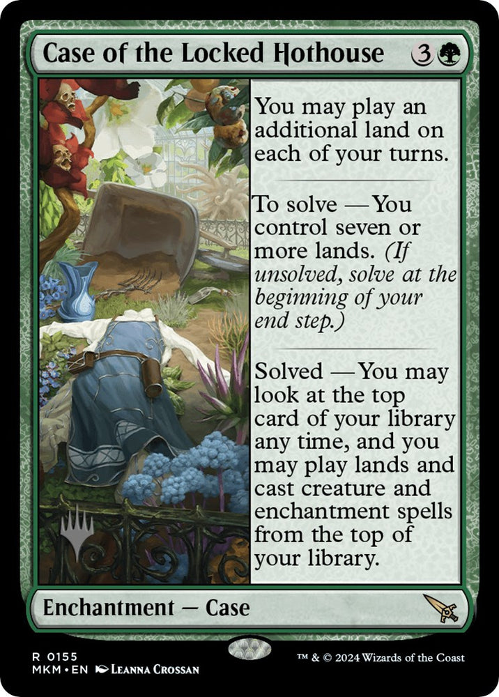Case of the Locked Hothouse (Promo Pack) [Murders at Karlov Manor Promos] - PokeCharles PokeStore