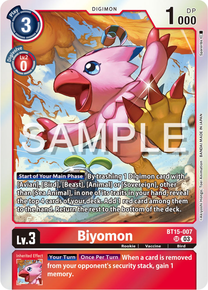 Biyomon [BT15-007] [Exceed Apocalypse] - PokeCharles PokeStore