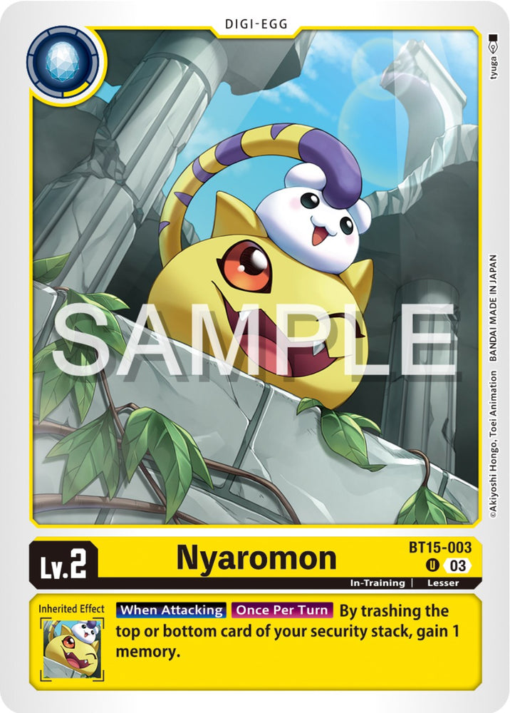 Nyaromon [BT15-003] [Exceed Apocalypse] - PokeCharles PokeStore