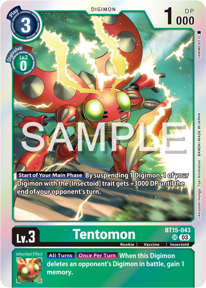 Tentomon [BT15-043] [Exceed Apocalypse] - PokeCharles PokeStore