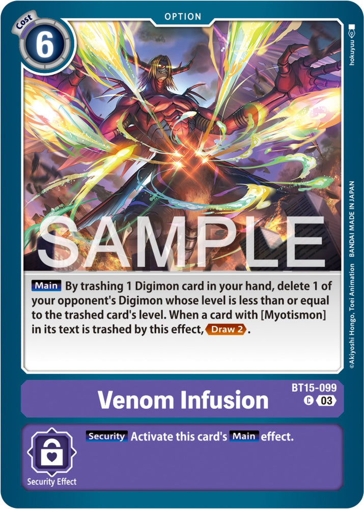 Venom Infusion [BT15-099] [Exceed Apocalypse] - PokeCharles PokeStore