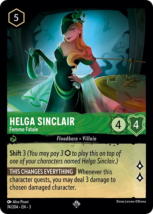 Helga Sinclair - Femme Fatale (74/204) [Into the Inklands] - PokeCharles PokeStore