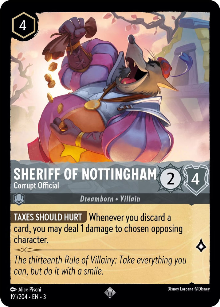 Sheriff of Nottingham - Corrupt Official (191/204) [Into the Inklands] - PokeCharles PokeStore