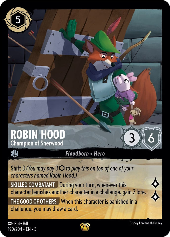 Robin Hood - Champion of Sherwood (190/204) [Into the Inklands] - PokeCharles PokeStore