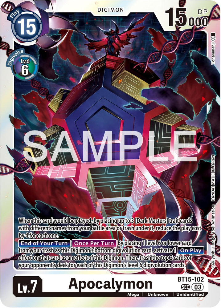 Apocalymon [BT15-102] [Exceed Apocalypse] - PokeCharles PokeStore