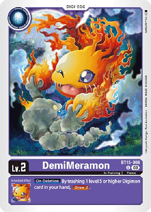 DemiMeramon [BT15-006] [Exceed Apocalypse] - PokeCharles PokeStore