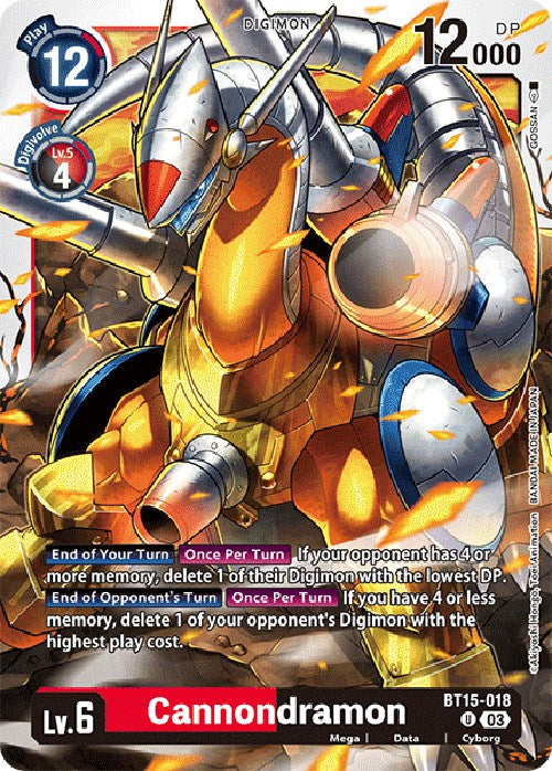 Cannondramon [BT15-018] [Exceed Apocalypse] - PokeCharles PokeStore