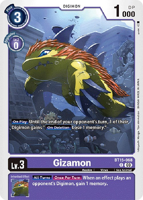Gizamon [BT15-068] [Exceed Apocalypse] - PokeCharles PokeStore
