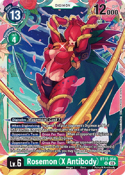 Rosemon [BT15-054] (X Antibody) [Exceed Apocalypse] - PokeCharles PokeStore