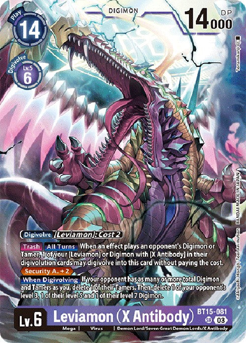 Leviamon (X Antibody) [BT15-081] [Exceed Apocalypse] - PokeCharles PokeStore