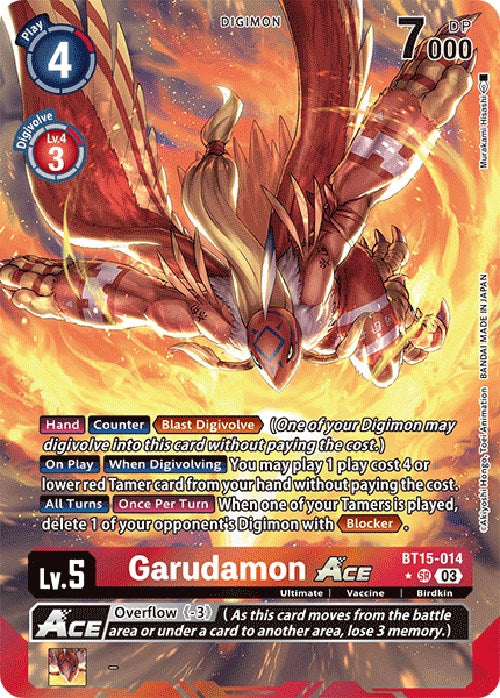 Garudamon Ace [BT15-014] (Alternate Art) [Exceed Apocalypse] - PokeCharles PokeStore