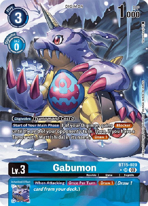 Gabumon [BT15-020] (Alternate Art) [Exceed Apocalypse] - PokeCharles PokeStore
