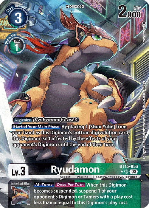 Ryudamon [BT15-056] (Alternate Art) [Exceed Apocalypse] - PokeCharles PokeStore