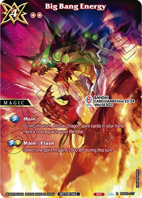 Big Bang Energy (BANDAI CARD GAMES Fest 23-24 World Tour) (BSS01-117) [Launch & Event Promos] - PokeCharles PokeStore
