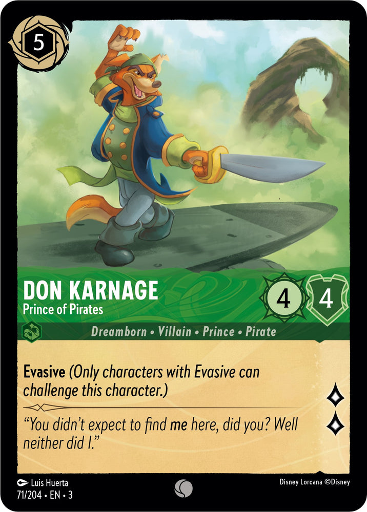 Don Karnage - Prince of Pirates (71/204) [Into the Inklands] - PokeCharles PokeStore