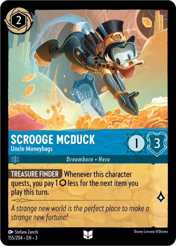 Scrooge McDuck - Uncle Moneybags (155/204) [Into the Inklands] - PokeCharles PokeStore